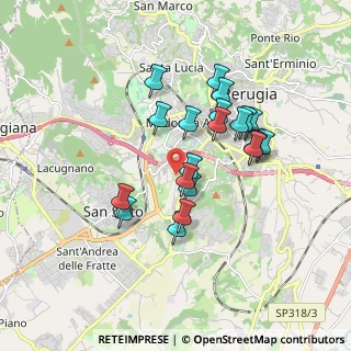 Mappa Via Gianluca Pennetti Pennella, 06128 Perugia PG, Italia (1.563)