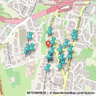 Mappa Via Gianluca Pennetti Pennella, 06128 Perugia PG, Italia (0.2155)