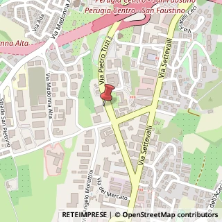 Mappa Via Pietro Tuzi, 4, 06128 Perugia, Perugia (Umbria)
