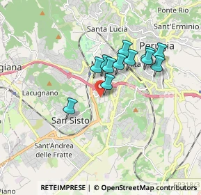 Mappa Via Mario Angelucci, 06129 Perugia PG, Italia (1.45667)