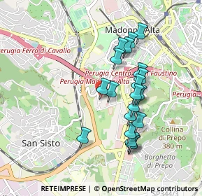 Mappa Via Mario Angelucci, 06129 Perugia PG, Italia (0.84)