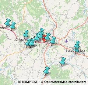 Mappa Strada Piscille - Loggi, 06126 Perugia PG, Italia (7.41667)