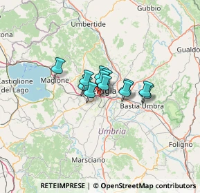 Mappa Str. del Borghetto, 06126 Perugia PG, Italia (6.80083)