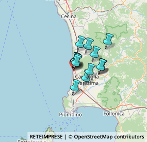 Mappa Via Arezzo, 57027 San Vincenzo LI, Italia (7.156)