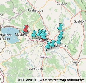 Mappa Via Assisana, 06126 Perugia PG, Italia (8.455)