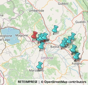 Mappa Via Assisana, 06126 Perugia PG, Italia (14.53733)