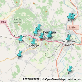 Mappa Via Pietro Tuzi, 06128 Perugia PG, Italia (4.23417)