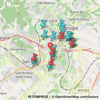 Mappa Via Pietro Tuzi, 06128 Perugia PG, Italia (1.528)