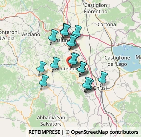 Mappa Via della Stamperia, 53045 Montepulciano SI, Italia (10.322)