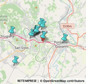 Mappa Via Giuseppe Bambagioni, 06126 Perugia PG, Italia (2.90167)