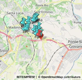Mappa Via Giuseppe Bambagioni, 06126 Perugia PG, Italia (1.429)