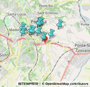 Mappa Via Giuseppe Bambagioni, 06126 Perugia PG, Italia (1.44727)