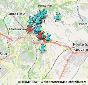 Mappa Via Giuseppe Bambagioni, 06126 Perugia PG, Italia (1.4775)