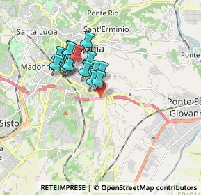 Mappa Via Giuseppe Bambagioni, 06126 Perugia PG, Italia (1.39133)