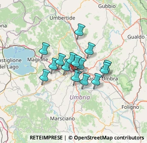 Mappa Via Giuseppe Bambagioni, 06126 Perugia PG, Italia (8.786)