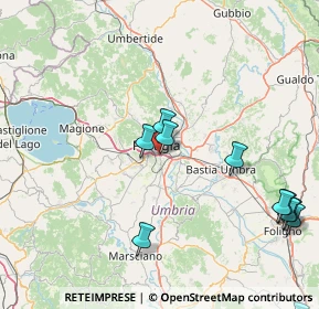 Mappa Via Giuseppe Bambagioni, 06126 Perugia PG, Italia (22.24417)