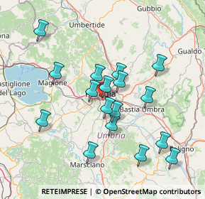 Mappa Via Giuseppe Bambagioni, 06126 Perugia PG, Italia (14.38471)