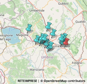 Mappa Via Giuseppe Bambagioni, 06126 Perugia PG, Italia (8.4875)