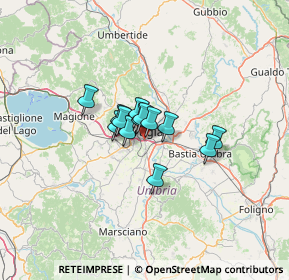 Mappa Via Giuseppe Bambagioni, 06126 Perugia PG, Italia (7.22077)