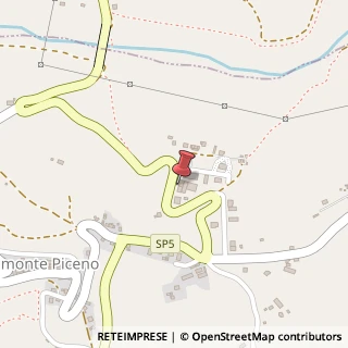Mappa Via Donatello, 8, 63838 Belmonte Piceno, Fermo (Marche)