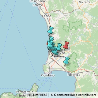 Mappa Via Roma, 57027 San Vincenzo LI, Italia (6.08)