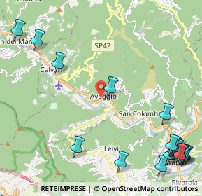 Mappa San Colombano Certenoli, 16040 San Colombano Certenoli GE, Italia (3.362)