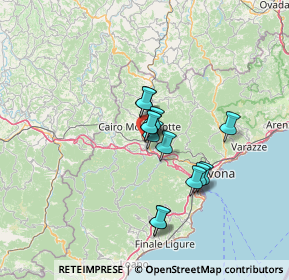 Mappa SP 29, 17014 Cairo Montenotte SV (9.90769)