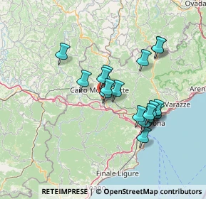 Mappa SP 29, 17014 Cairo Montenotte SV (12.38211)