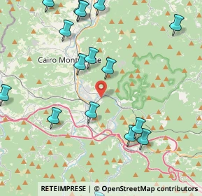 Mappa Str. Curagnata, 17010 Cairo Montenotte SV, Italia (5.9645)