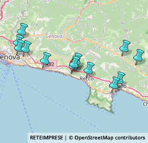 Mappa Via San Bartolomeo, 16031 Sori GE, Italia (8.07692)