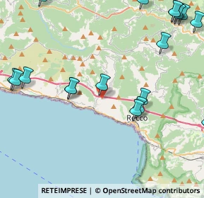 Mappa Via San Bartolomeo, 16031 Sori GE, Italia (6.1925)