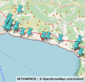 Mappa Via Ammiraglio Bettolo, 16031 Bogliasco GE, Italia (5.5675)