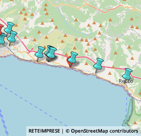 Mappa Via Ammiraglio Bettolo, 16031 Bogliasco GE, Italia (6.4745)