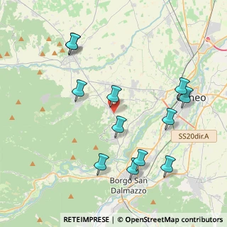 Mappa Via Borgo S. Dalmazzo, 12010 Cervasca CN, Italia (4.39417)