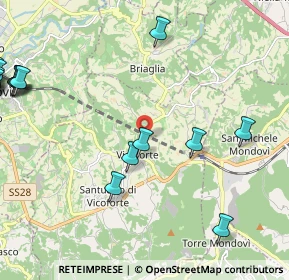 Mappa Via San Giovanni, 12080 Vicoforte CN, Italia (3.4415)