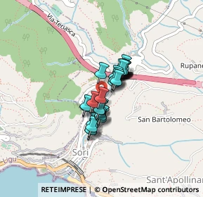 Mappa Via Giordani, 16031 Sori GE, Italia (0.22414)