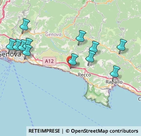 Mappa Via Giordani, 16031 Sori GE, Italia (9.07333)