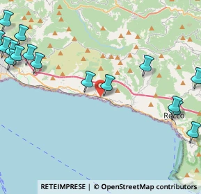 Mappa SS 1 Via Aurelia, 16031 Bogliasco GE, Italia (6.8995)