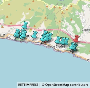 Mappa SS 1 Via Aurelia, 16031 Bogliasco GE, Italia (1.638)