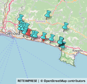 Mappa SS 1 Via Aurelia, 16031 Bogliasco GE, Italia (6.755)