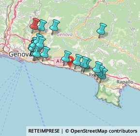 Mappa SS 1 Via Aurelia, 16031 Bogliasco GE, Italia (7.258)