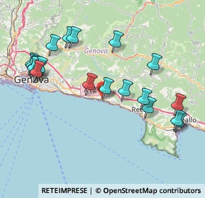 Mappa SS 1 Variante Aurelia di La Spezia, 16031 Bogliasco GE, Italia (8.928)