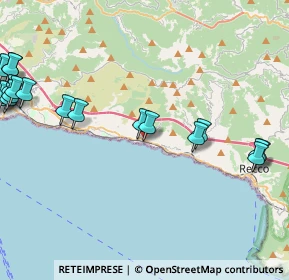 Mappa SS 1 Variante Aurelia di La Spezia, 16031 Bogliasco GE, Italia (6.041)