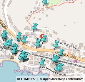 Mappa Via Fratelli Ferrari, 16031 Bogliasco GE, Italia (0.16296)