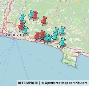 Mappa Via Favaro, 16031 Bogliasco GE, Italia (5.61941)