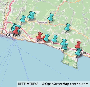 Mappa Via Favaro, 16031 Bogliasco GE, Italia (8.9395)