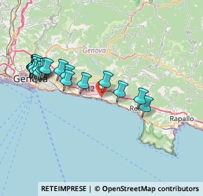 Mappa Via Favaro, 16031 Bogliasco GE, Italia (8.4535)