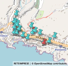 Mappa Via Fratelli Ferrari, 16031 Bogliasco GE, Italia (0.2235)