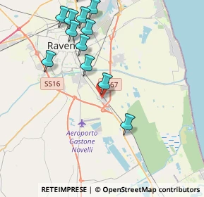 Mappa Via Zuccherificio, 48124 Ravenna RA, Italia (4.65333)