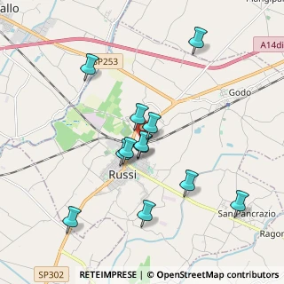 Mappa Via Vecchia Godo, 48026 Russi RA, Italia (1.78667)